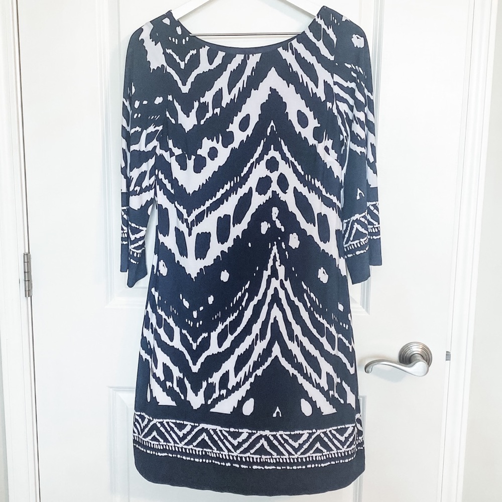 Printed Shift Dress